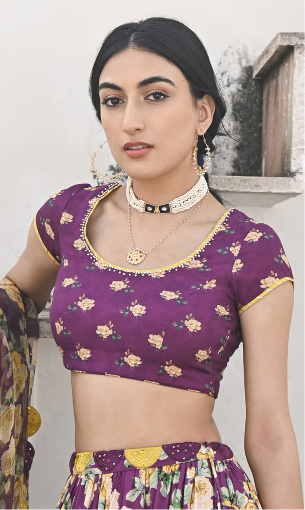 India Dance National Style Leisure Blouse Lehenga Performance Woman Gold  Short Top - India & Pakistan Clothing - AliExpress