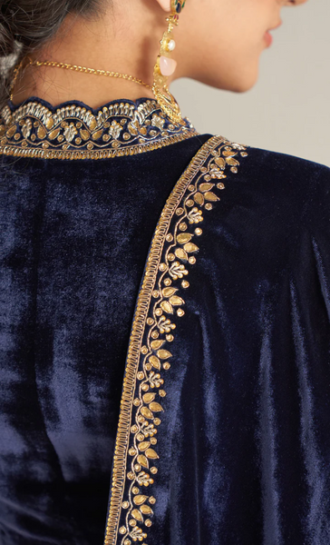 Khizaan Embroidered Midnight Blue Only Shawl