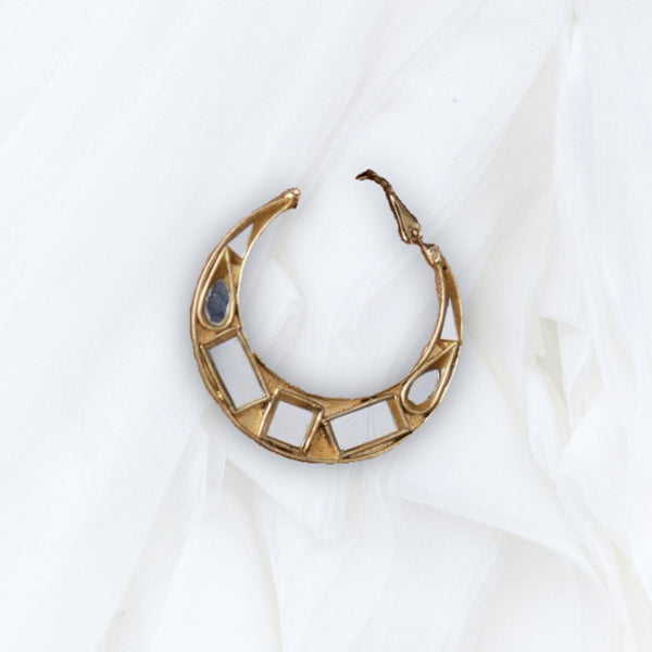 Gold Mirrored Hoops